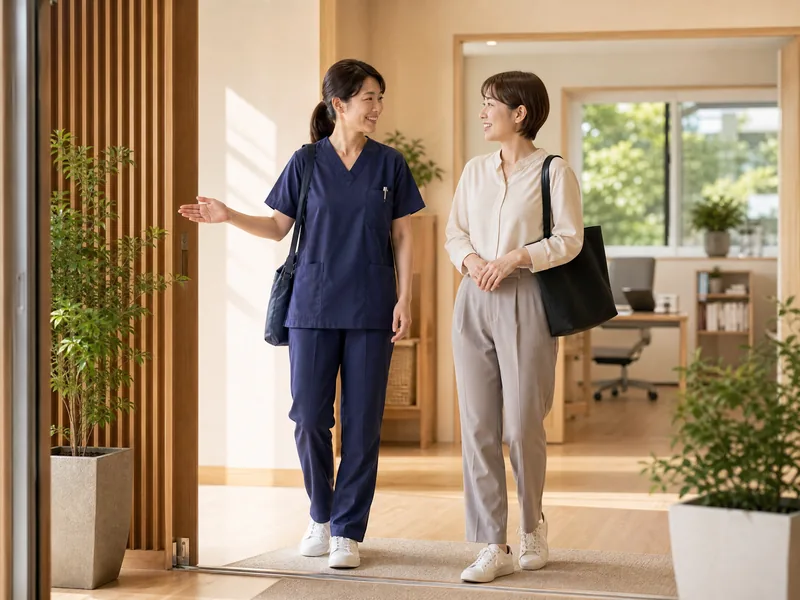 事業所見学の様子