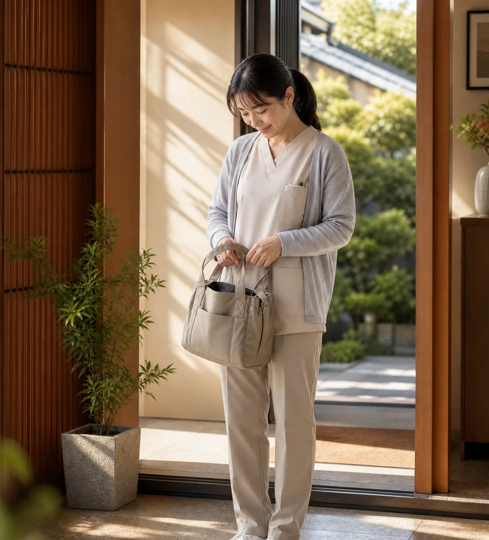 利用者様と一緒に過ごすヘルパー